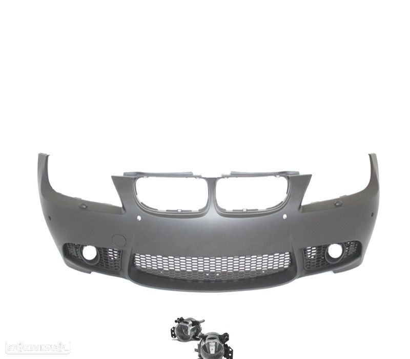 PARACHOQUES FRONTAL BMW E90 E91 08-12 LOOK M3 SRA + FAROIS NEVOEIRO - 2