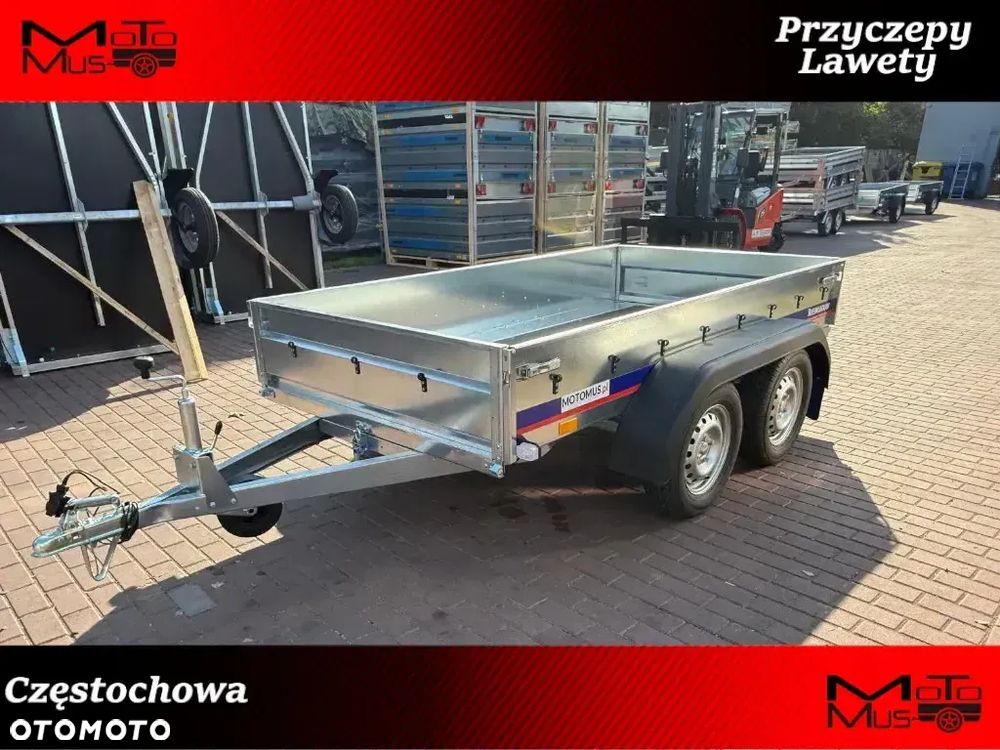 Niewiadów Przyczepa Niewiadów N426T 260x138x35cm 2 oś 750kg burty boczne 2mm Częstochowa MOTOMUS dostawa pod dom - 1