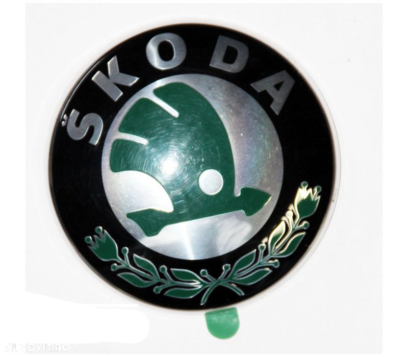 Emblema auto Skoda Octavia 2 2004-2013, Fabia 2 2007-2015, Roomster/Praktik 2006-, Superb 2002-2008, Yeti 2009-2013, logo fata - 1