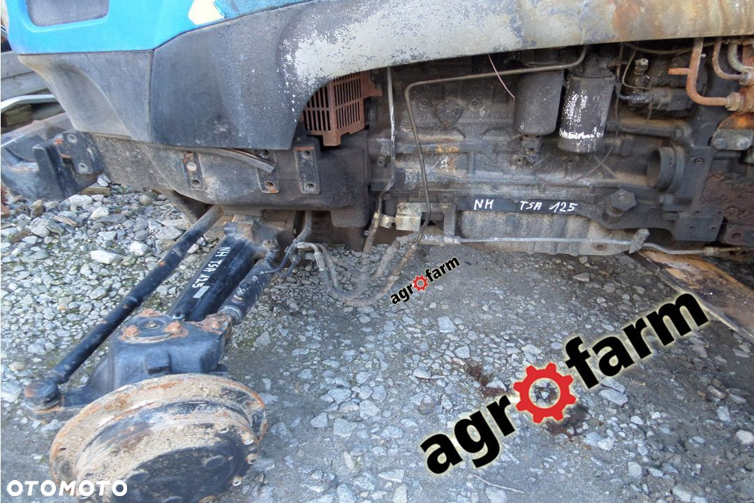 New Holland części TSA TS125A 115 silnik skrzynia zwolnica piasta obudowa układ wał blok zwrotnica - 5