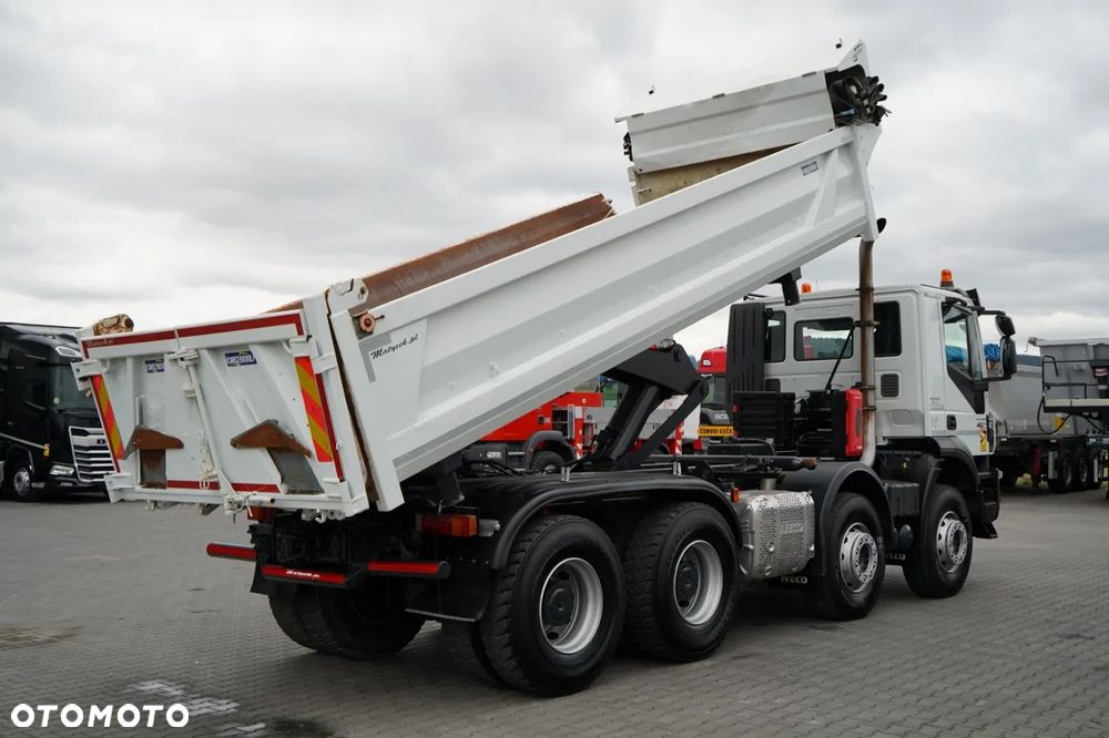 Iveco TRAKKER 450 / 8x4 / WYWROTKA / HYDROBURTA / BORDMATIC / EURO 6 / - 5