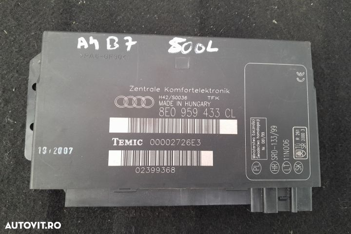 Modul confort 8E0959433CL 8E0959433CL Audi A4 B7 [2004 - 2008] Avant - 3