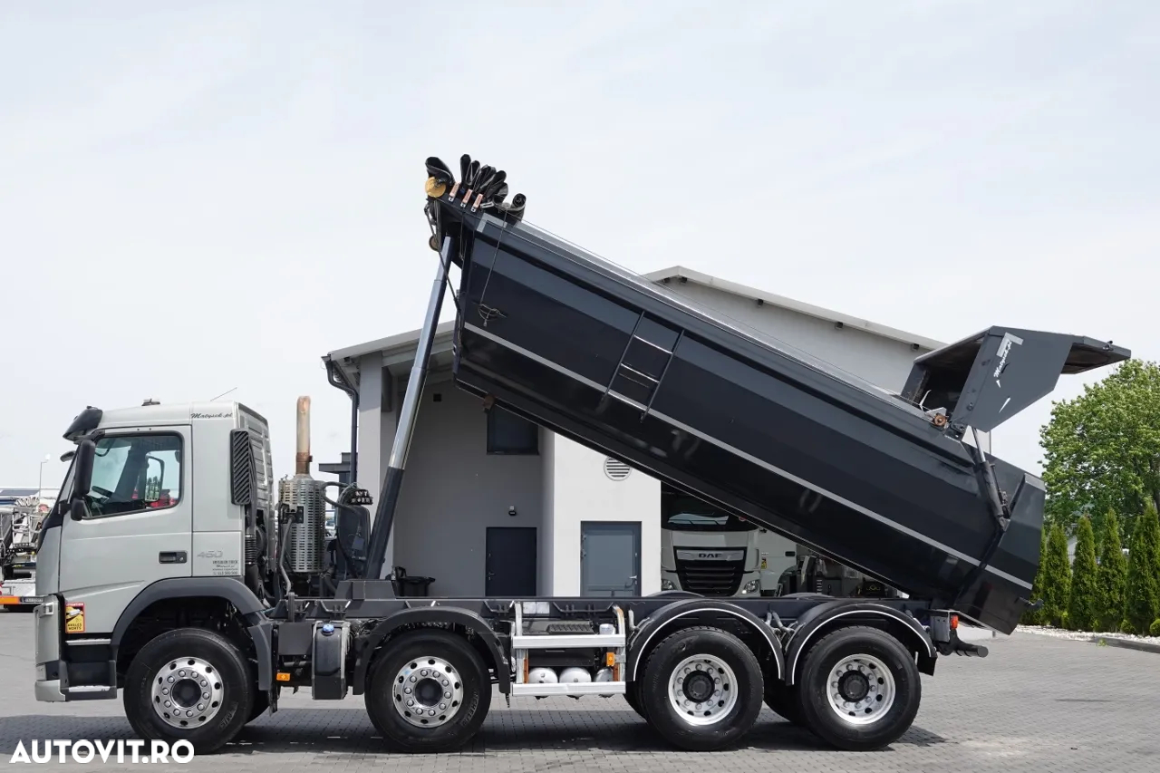 Volvo FM 450 / 8x4 / BASCULATOR SPATE / HIDROCLAPS / EURO 6 / IMPORTAT - 5