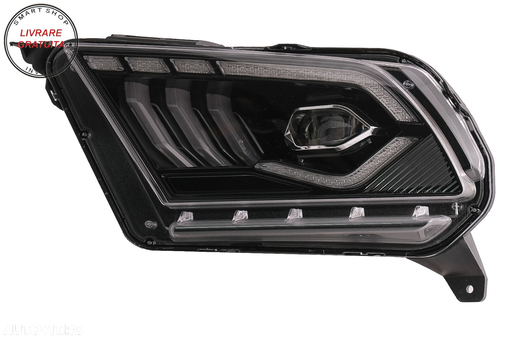 Faruri Full LED Ford Mustang V (2010-2014) cu Semnal Dinamic Secvential- livrare gratuita - 18