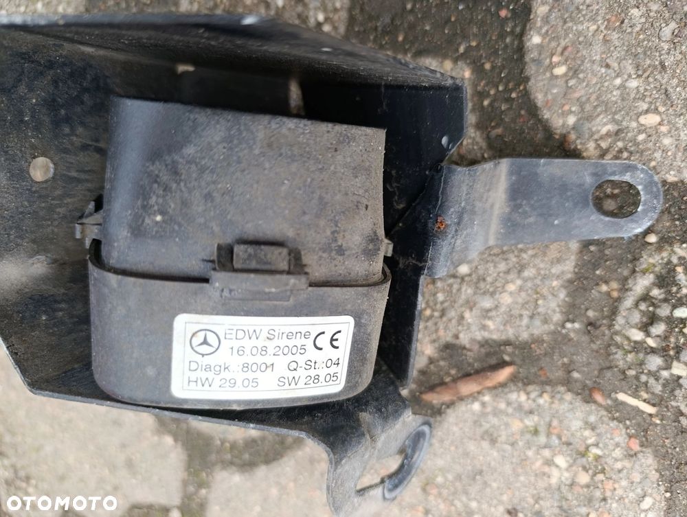 W221 syrena alarmu S klasa Mercedes HW 29.05, SW 28.05