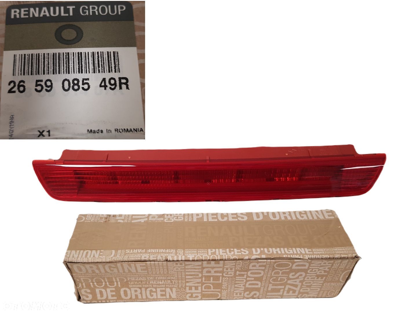 FABRYCZNIE NOWA ORYGINALNA LAMPA STOP SRODKOWA RENAULT KADJAR 15-24 265908549R - 1