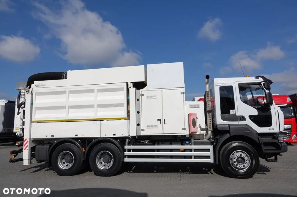 Renault KERAX 450 / 6x4 / KOPARKA SSAĄCA / MTS SAUGBAGGER 3A11T /ASENIZACYJNY / ŁADOWARKA PRÓŻNIOWA / WUKO / MŁOT / STEROWANIE RADIOWE - 8