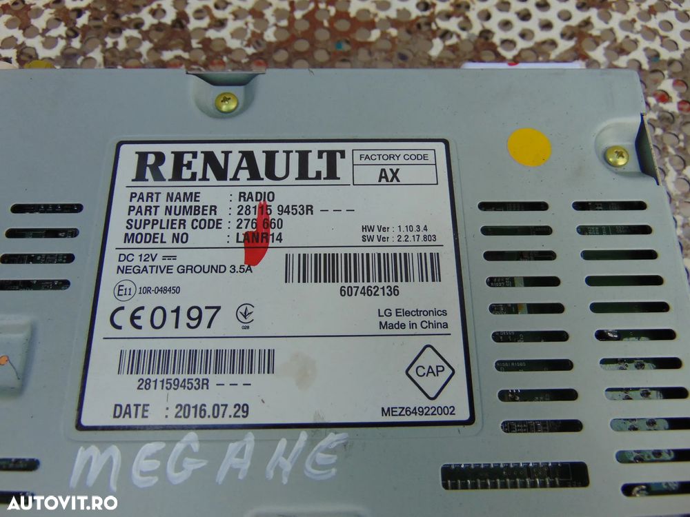 Unitate navigatie Renault Megane 4 Talisman cod 281159453r unitate media radio multimedia - 3