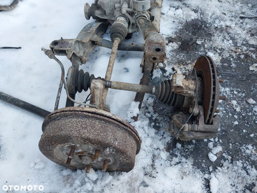 Land Rover Freelander I 1 ZAWIESZENIE belka tylna tył most wózek półoś wachacz bęben piasta zwrotnica przód przednia bęben tarcza hamulcowa - 2