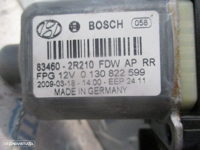 Motor Elevador Vidro 834602R210  0130822599 HYUNDAI I30 2010 1.6CRDI  16V 115CV 5P CINZA T DRT - 3