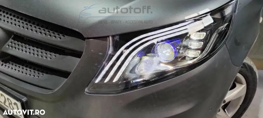 Faruri Full LED ILS compatibil cu Mercedes Vito W447 V-Class W447 (2016-2020) Negru - 8
