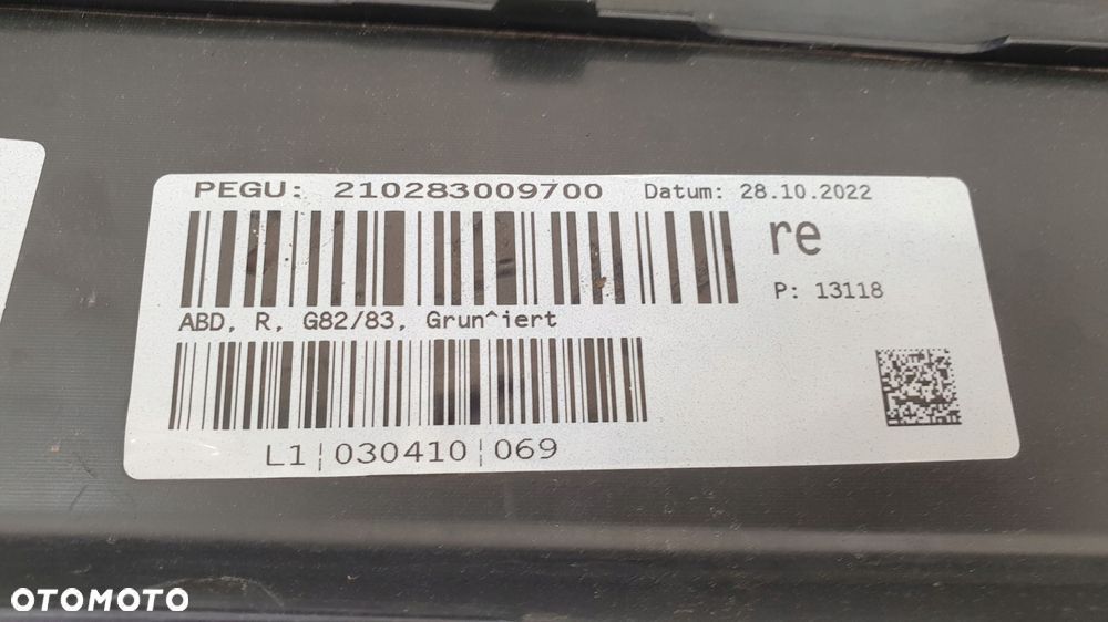 bmw m4 g82 g83 coupe cabrio listwa progowa prawa prawy - 9