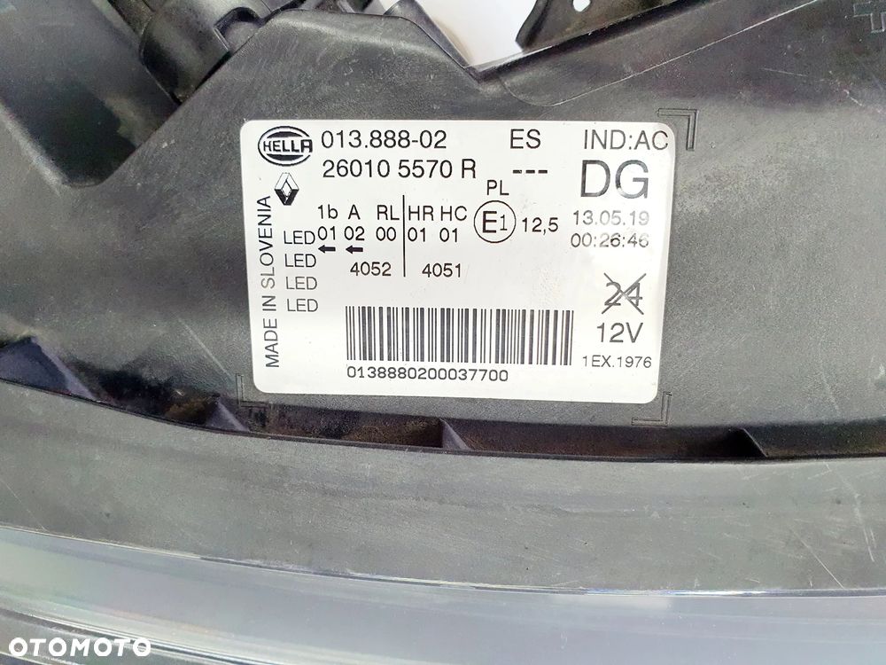 RENAULT KADJAR PURE VISION LED LAMPA PRAWA PRZÓD ORGINAŁ EU !!! 260105570 - 8