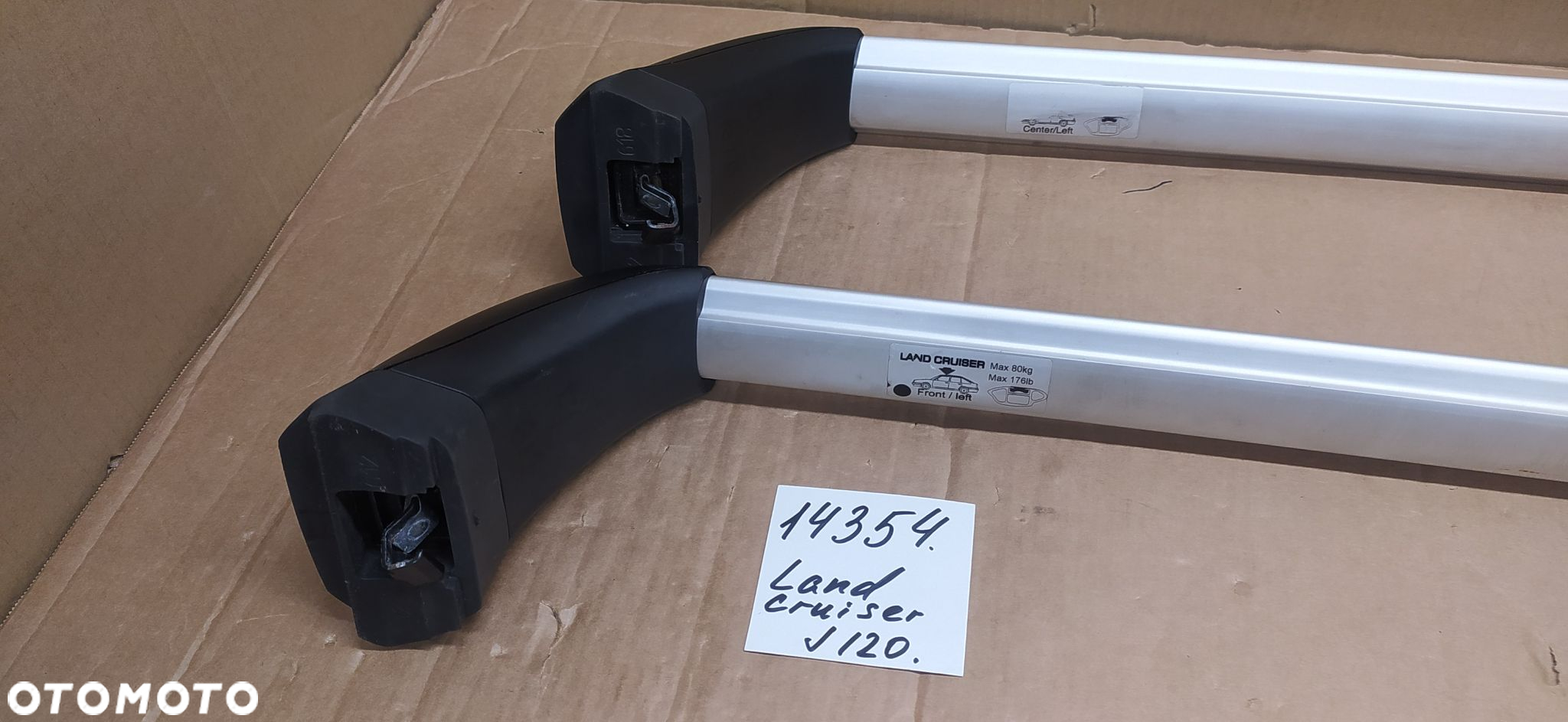 Bagażnik dachowy bazowy belki poprzeczki Toyota Land Cruiser 200, po 2008 - 6