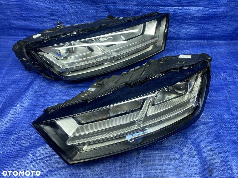 KOMPLET lamp FULL LED - LEWA PRAWA przód AUDI Q7 4M lampa przednia OEM - 2