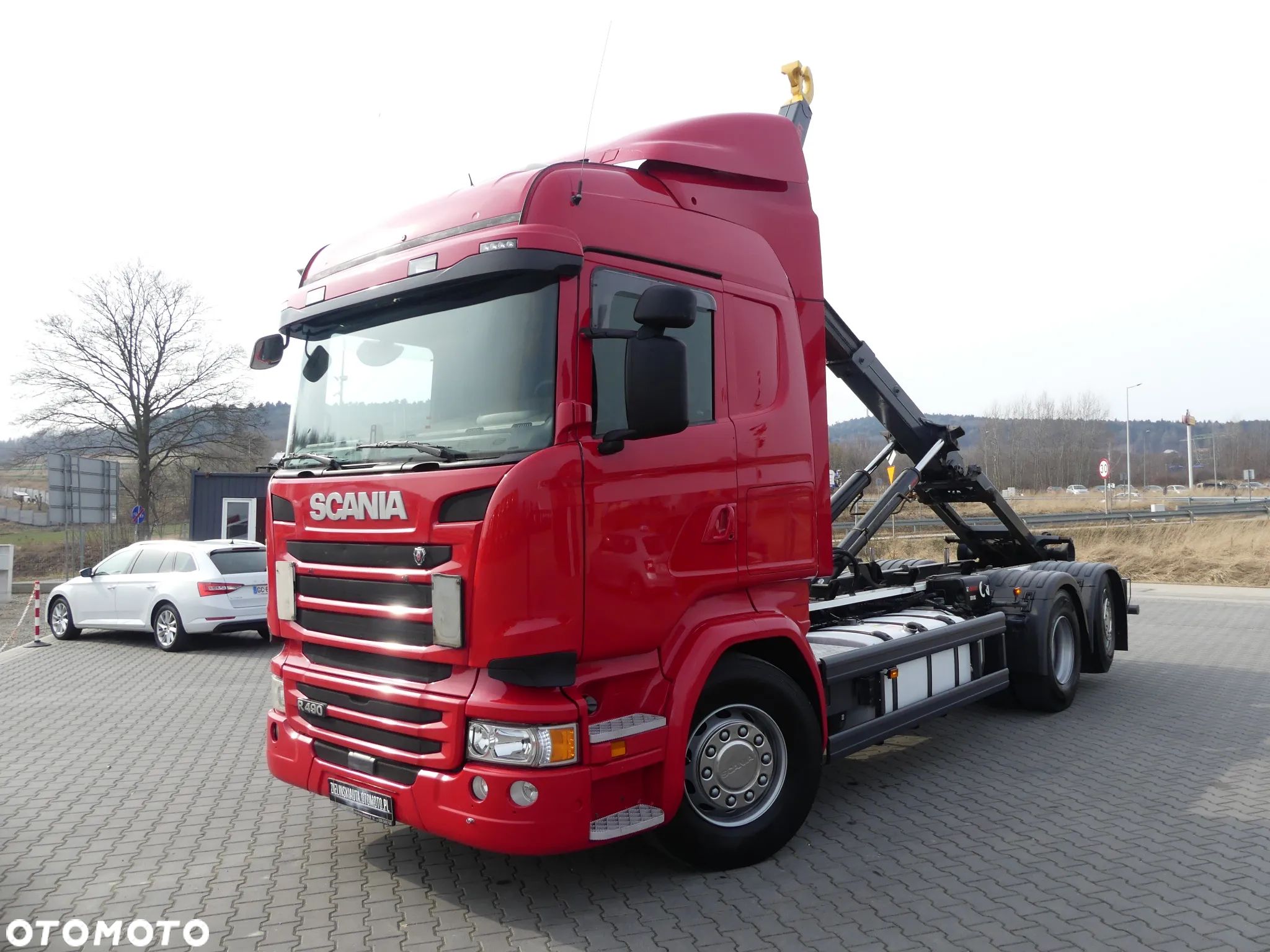 Scania R 490 / 6x2 / HAKOWIEC / HIAB MULTILIFT 18T / RETARDER / - 1