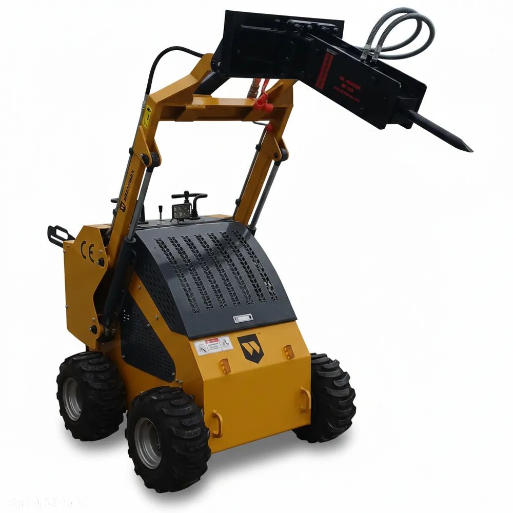 Miniładowarka Kołowa Burtowa WORKMAX 460 SKID-STEER Zestaw (Łyżka + Młot) - 2