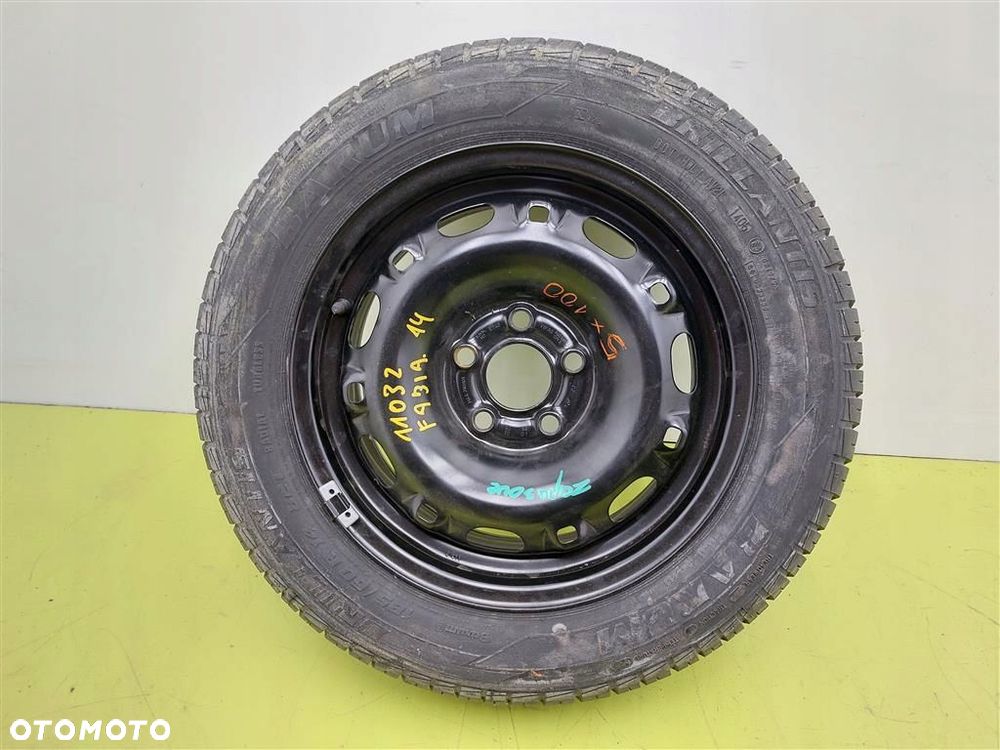 Koło zapasowe FELGA normalne Skoda Fabia I 5x100 6J X 14 ET 43 OPONA - 1