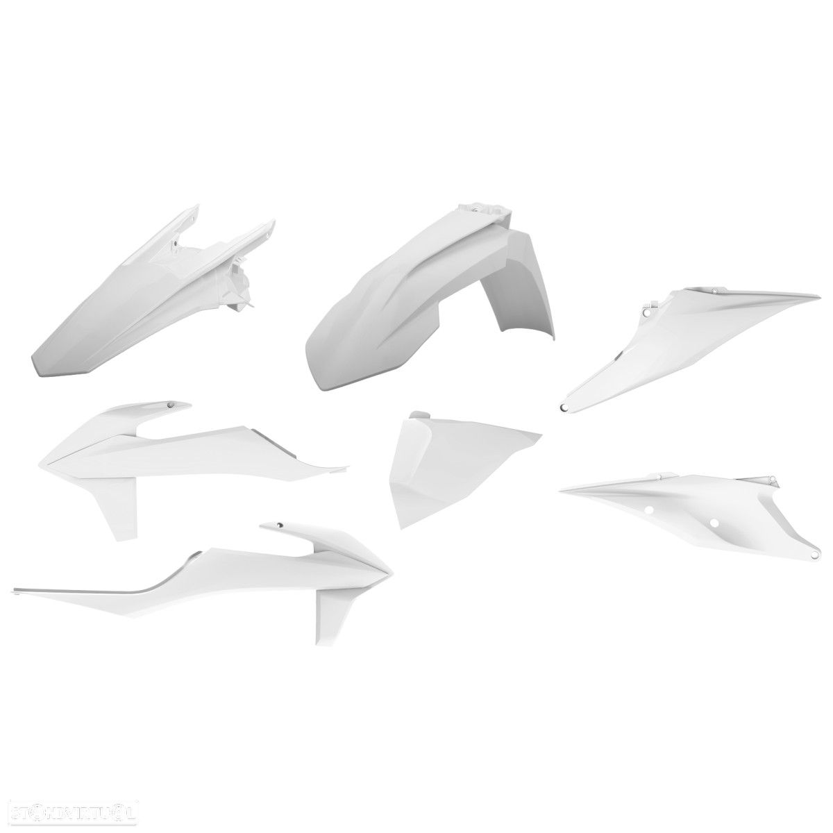 kit plasticos polisport branco ktm exc-f 250 / 350 / 450 - 1