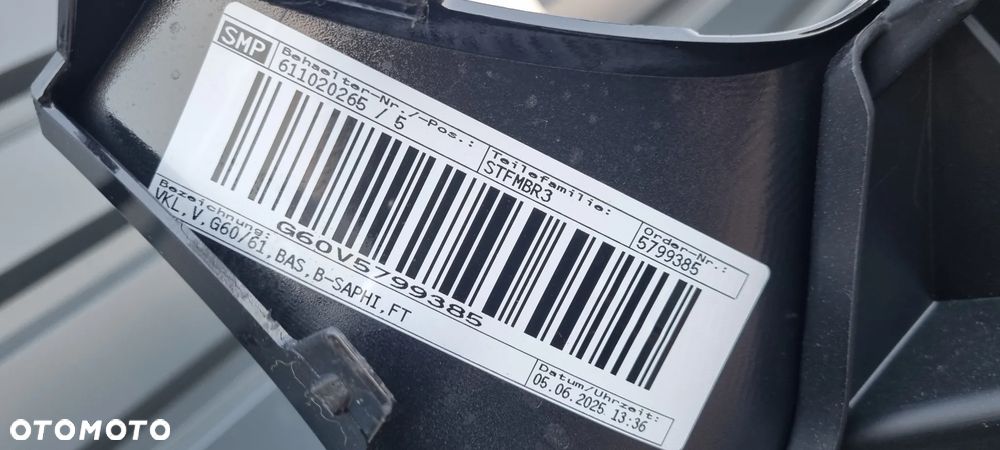 BMW 5 G60 G61 2023- Zderzak przód oryginał MA313 - 15