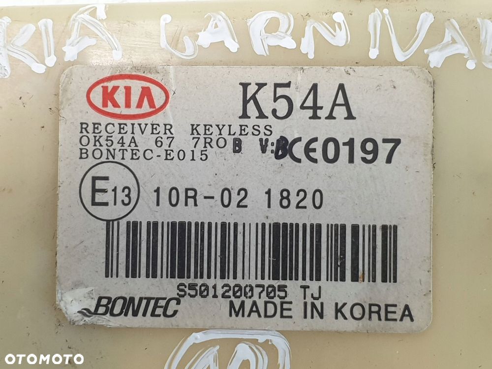 Kia Carnival I STEROWNIK moduł K54A - 14