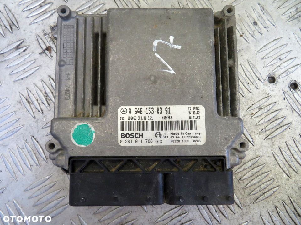 STEROWNIK SILNIKA KOMPUTER VITO VIANO W639 2.2 CDI A6461530391 0281011788 MERCEDES 2003-2010 - 1