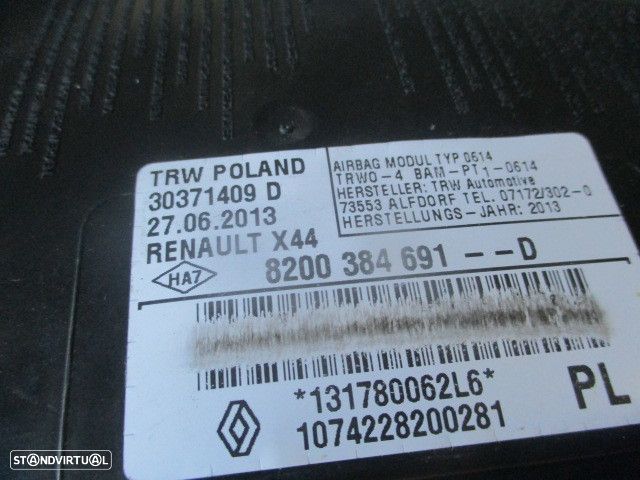 Airbag Banco 8200384691D RENAULT TWINGO 2 2013 1.2I 75CV 3P VERMELHO FE RENAULT TWINGO 2 2011 1.5DCI 75CV 3P PRETO FE RENAULT TWINGO 2013 1.2I 75CV 3P PRETO ESQ - 2
