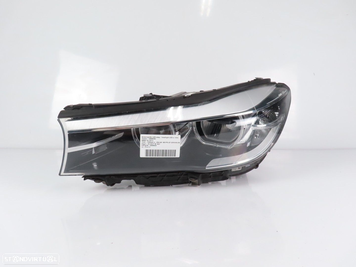 Farol LED AHL Direcional Esquerdo Usado / Original BMW 7 (G11, G12) 63117408715... - 1
