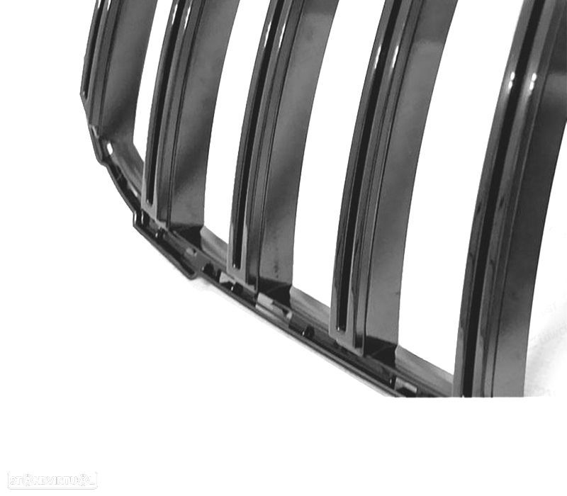 GRELHA FRONTAL MERCEDES W205 14-18 LOOK GT-R PRETO BRILHANTE - 2