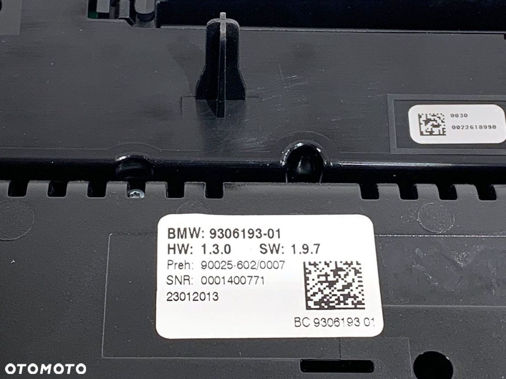 PANEL STEROWANIA NAWIEWU  BMW 5 Gran Turismo (F07) 2009 - 2017 520 d 135 kW [184 KM] olej napędowy - 4
