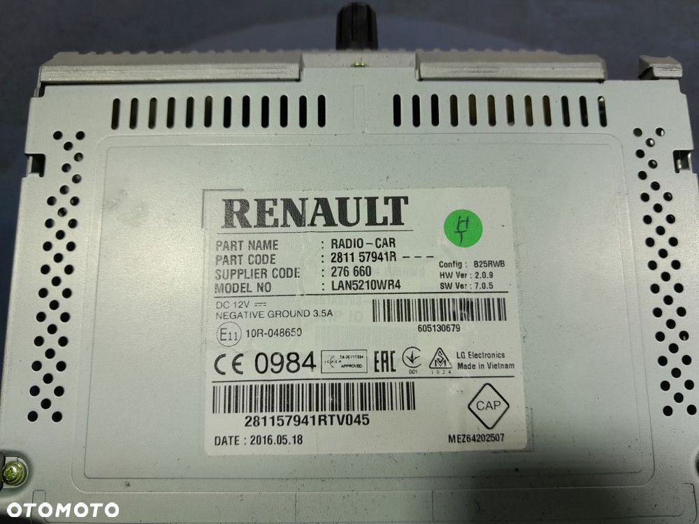 RENAULT CLIO IV RADIO NAWIGACJA 281157941R - 7