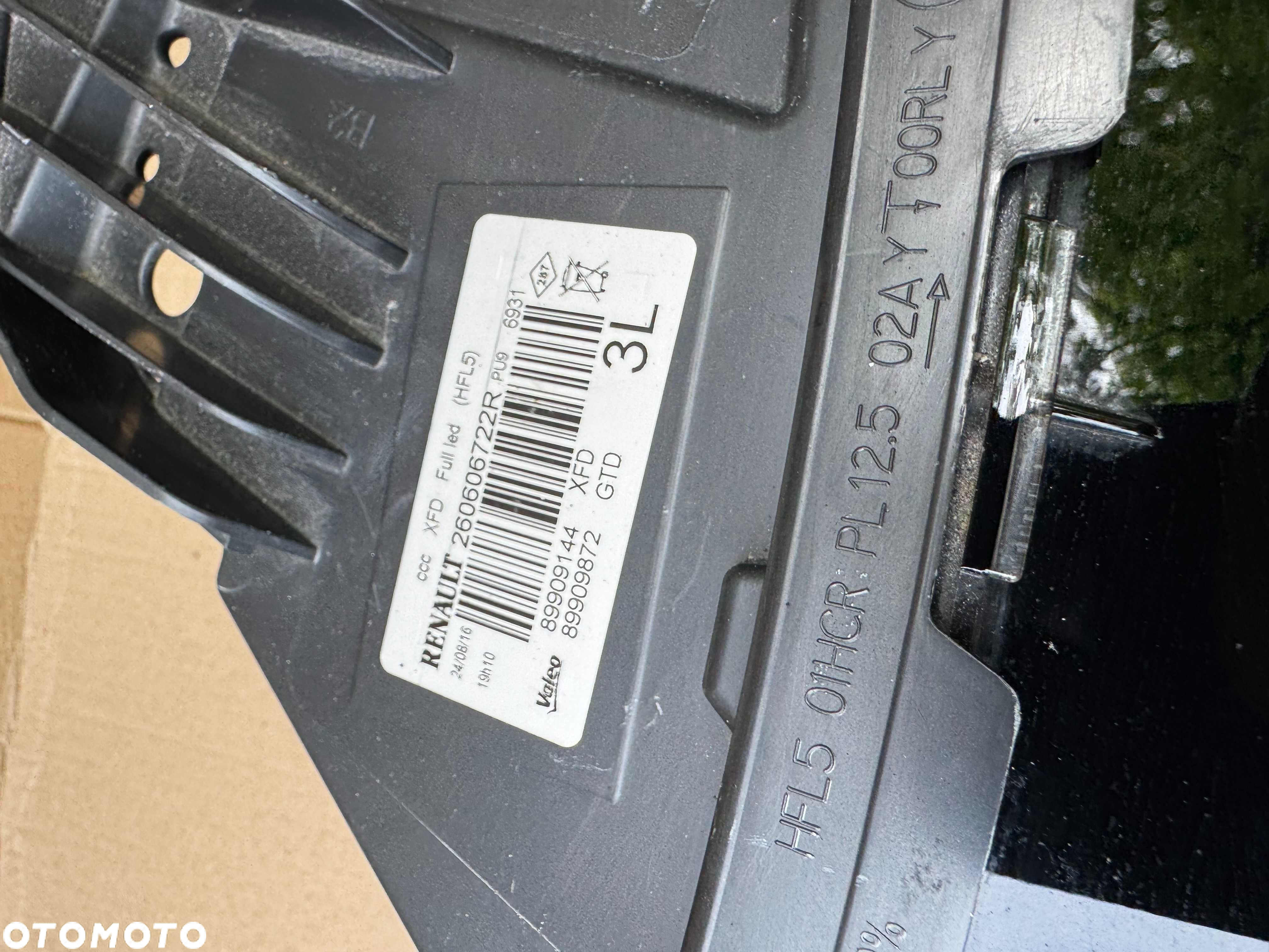 Lampa,reflektor  Renault Talisman LED PURE VISION FULL LED 260606,722R - 4