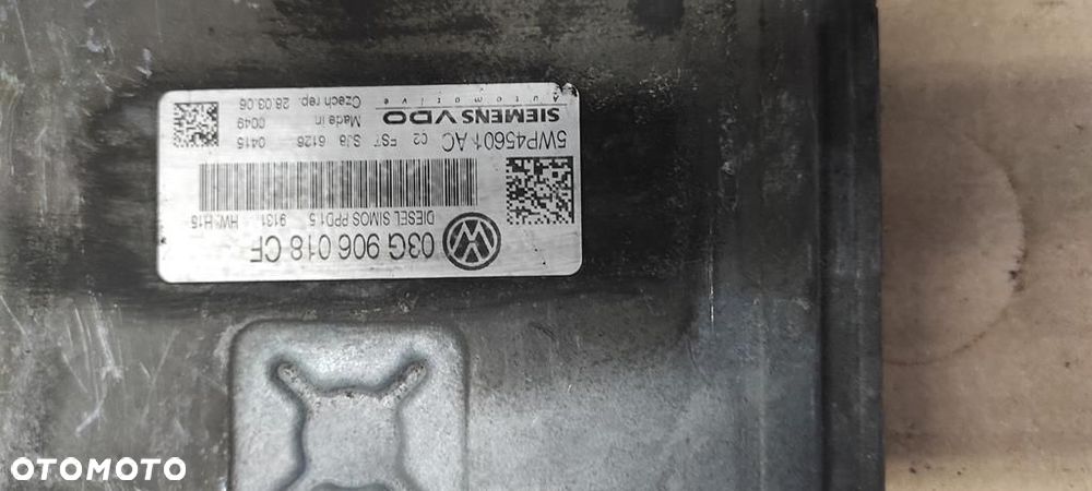 KOMPUTER STEROWNIK SILNIKA 03G906018CF SIMOS PPD1.5 2.0 TDI VW AUDI SEAT SKODA - 2