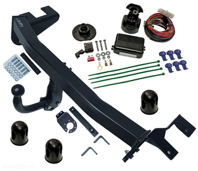 HAK HOLOWNICZY + MODUŁ + WIĄZKA 7 PIN VOLKSWAGEN VW CADDY 2004-2020 3+ 4 2K MAX MAXI - 1
