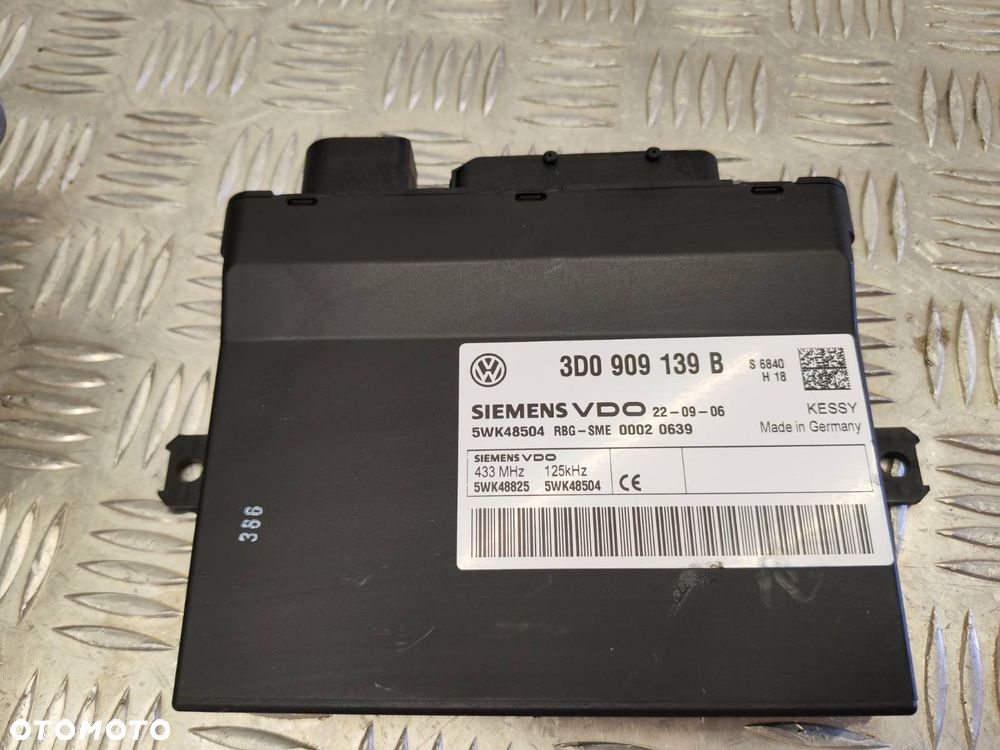 VW TOUAREG 7L 03-09R ZESTAW STARTOWY 3.0 TDI BKS V6 ROZRUCHOWY DO ODPALENIA 7L0907401B 3D0909139B 4E0905852E KLUCZYK - 3