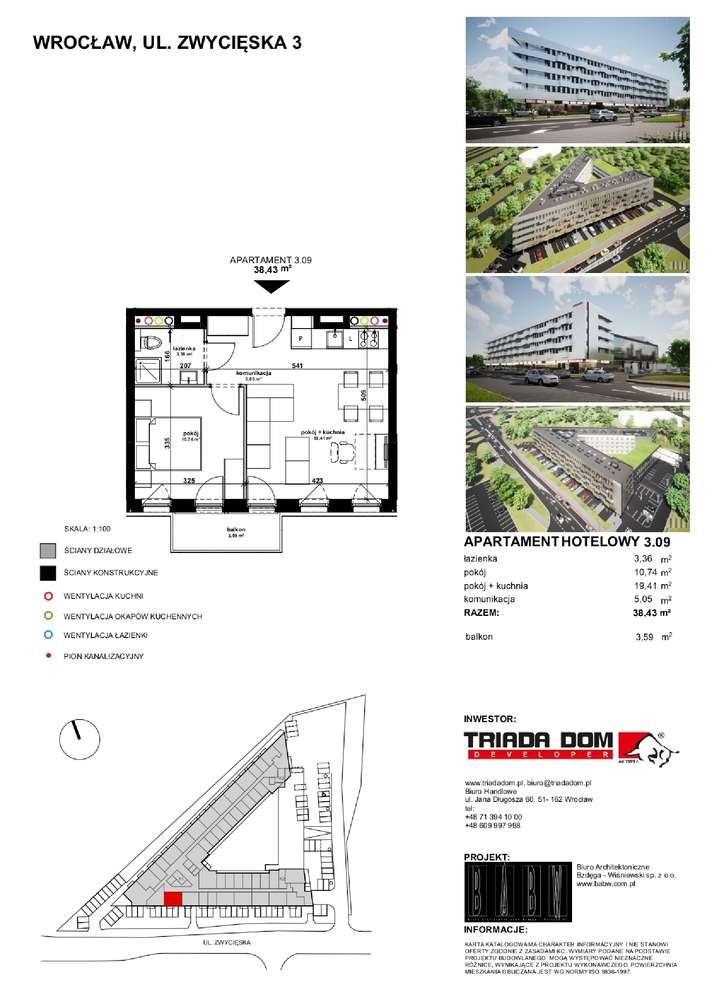 Świetna inwestycja apartament Zwycięska 3 - Pełny obrazek: 2/7