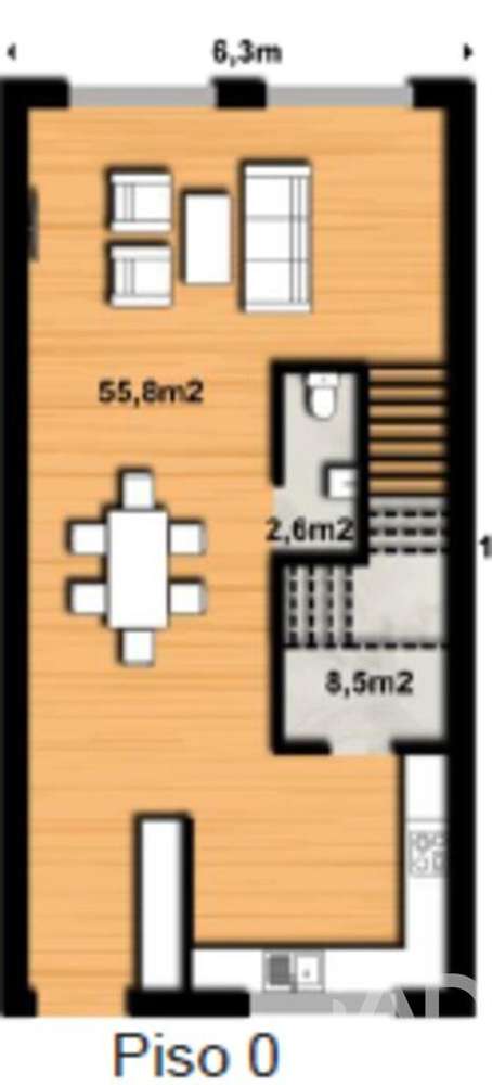 Terreno para construção em Ponte de Vagos e Santa Catarina de 500,00 m - Grande imagem: 5/6