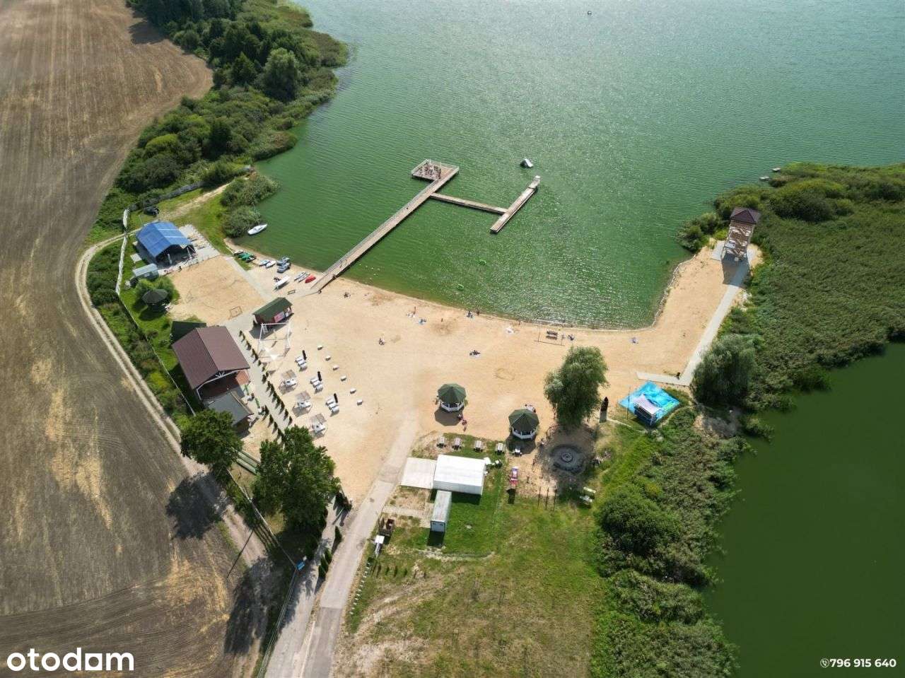Działka 923m przy samej plaży Jezioro Borzymowskie-8