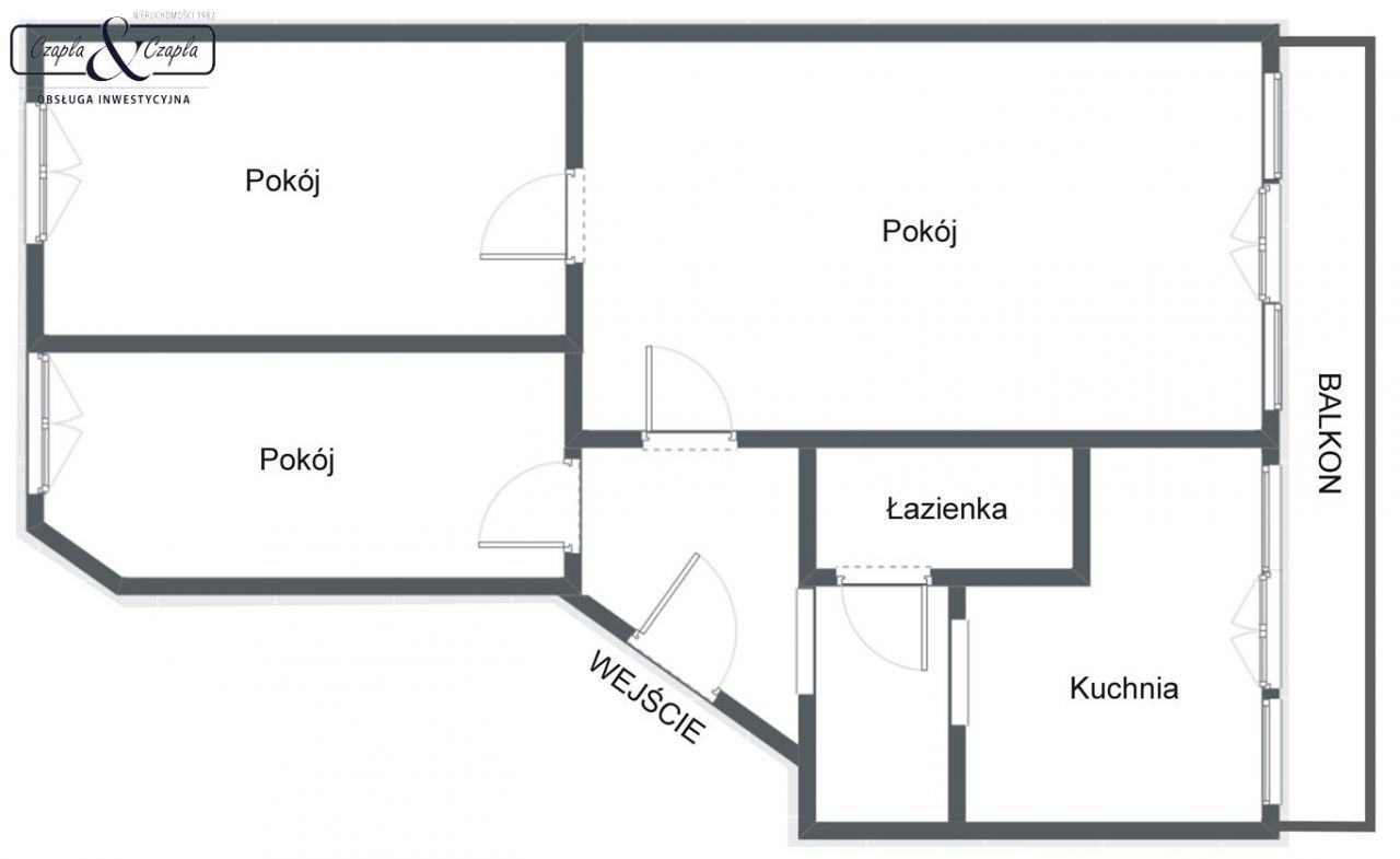Mieszkanie, 86,50 m², Gliwice