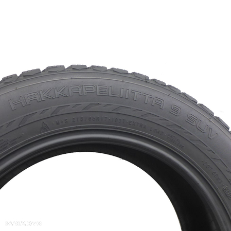 2 x NOKIAN 215/65 R17 103T XL KOLCE Hakkapeliitta 9 SUV Zima 2019 Jak Nowe 8-9mm - 5