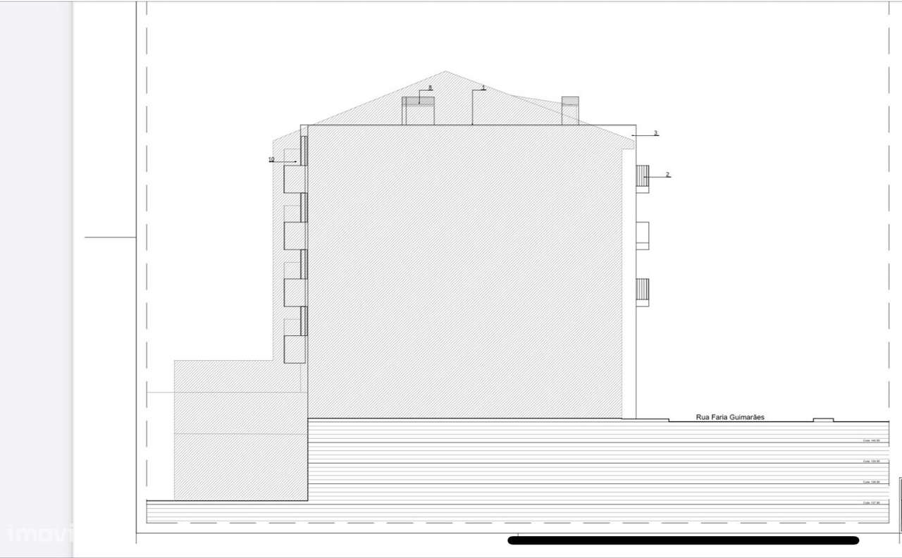 Prédio antigo no centro do Porto com projeto-6