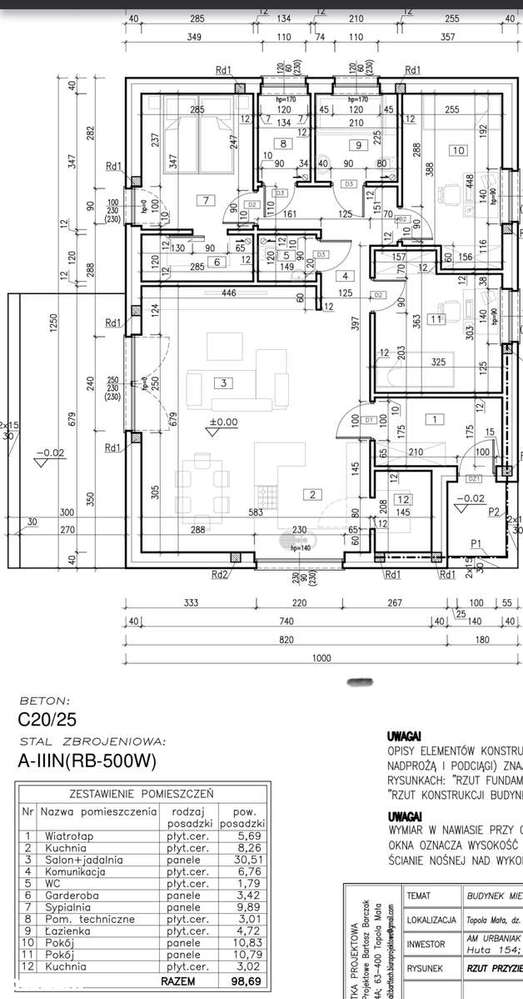 DOM PARTEROWY 99 m2 TOPOLA MAŁA - Pełny obrazek: 5/7