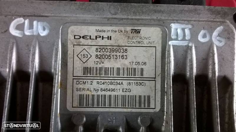 Centralina de Motor - 8200399038 [Renault Clio III] - 2