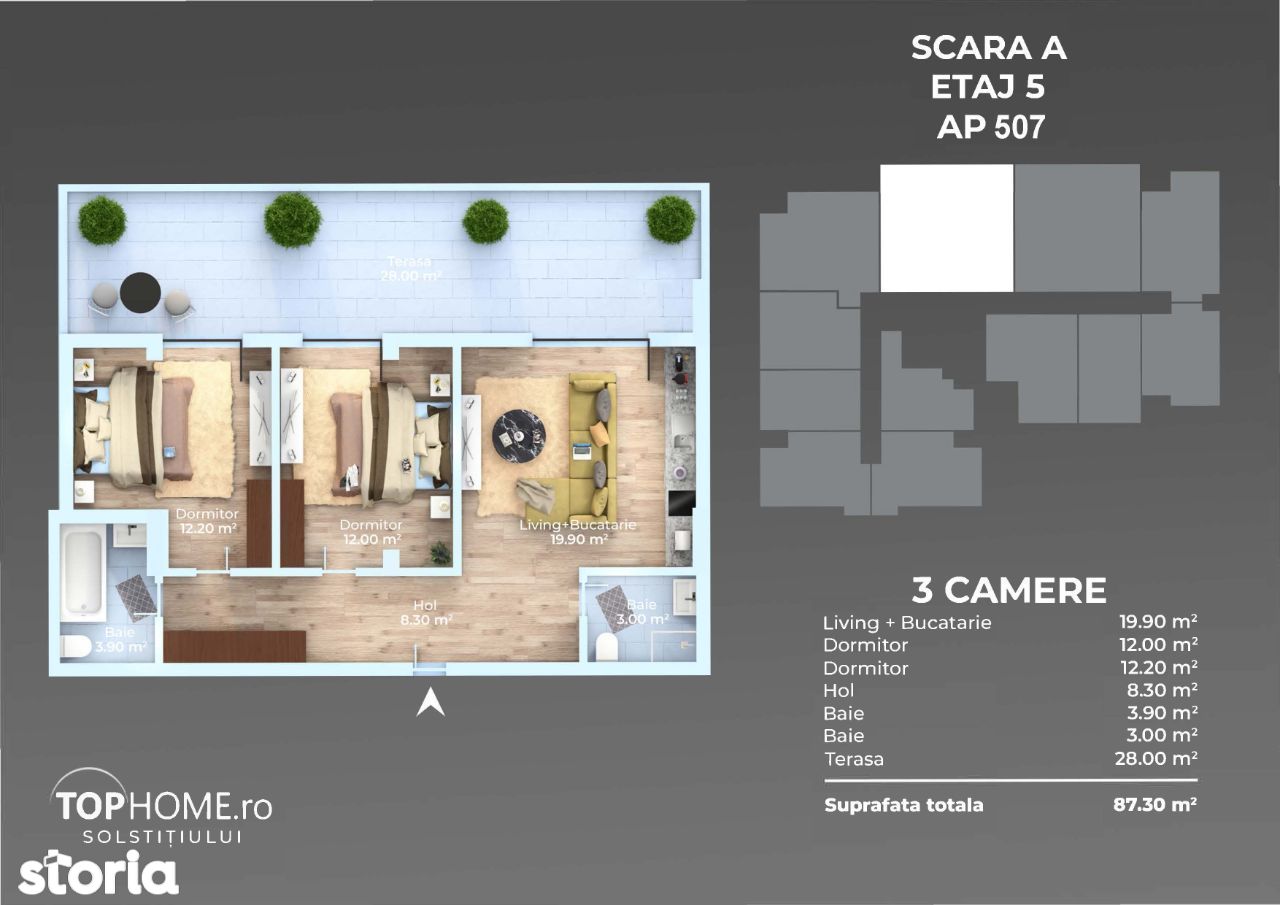 Apartament 3 camere Proiect Nou Berceni Dimitrie Leonida