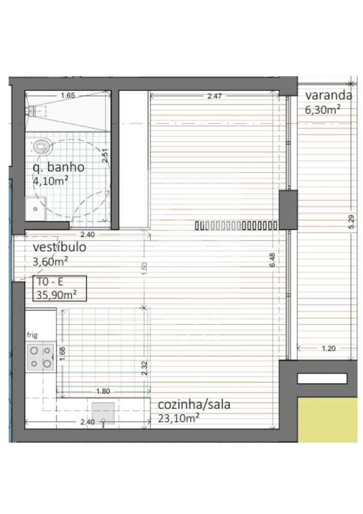 Apartamento T0 - em condomínio fechado – Ermesinde | NOVO-20