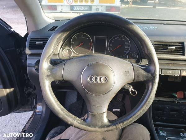 Volan Piele 3 Spite Fara Airbag cu Uzura pentru Retapitare Audi A4 B6 2001 - 2005 [C1715] - 1