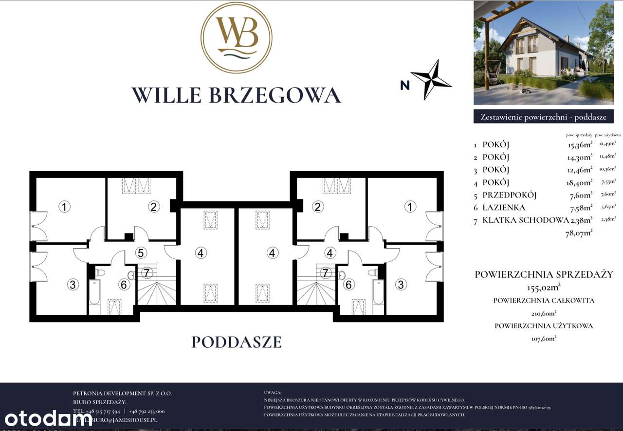 WilleBrzegowa  - domy na dużych działkach 1000m2, jezioro, kameralnie-7