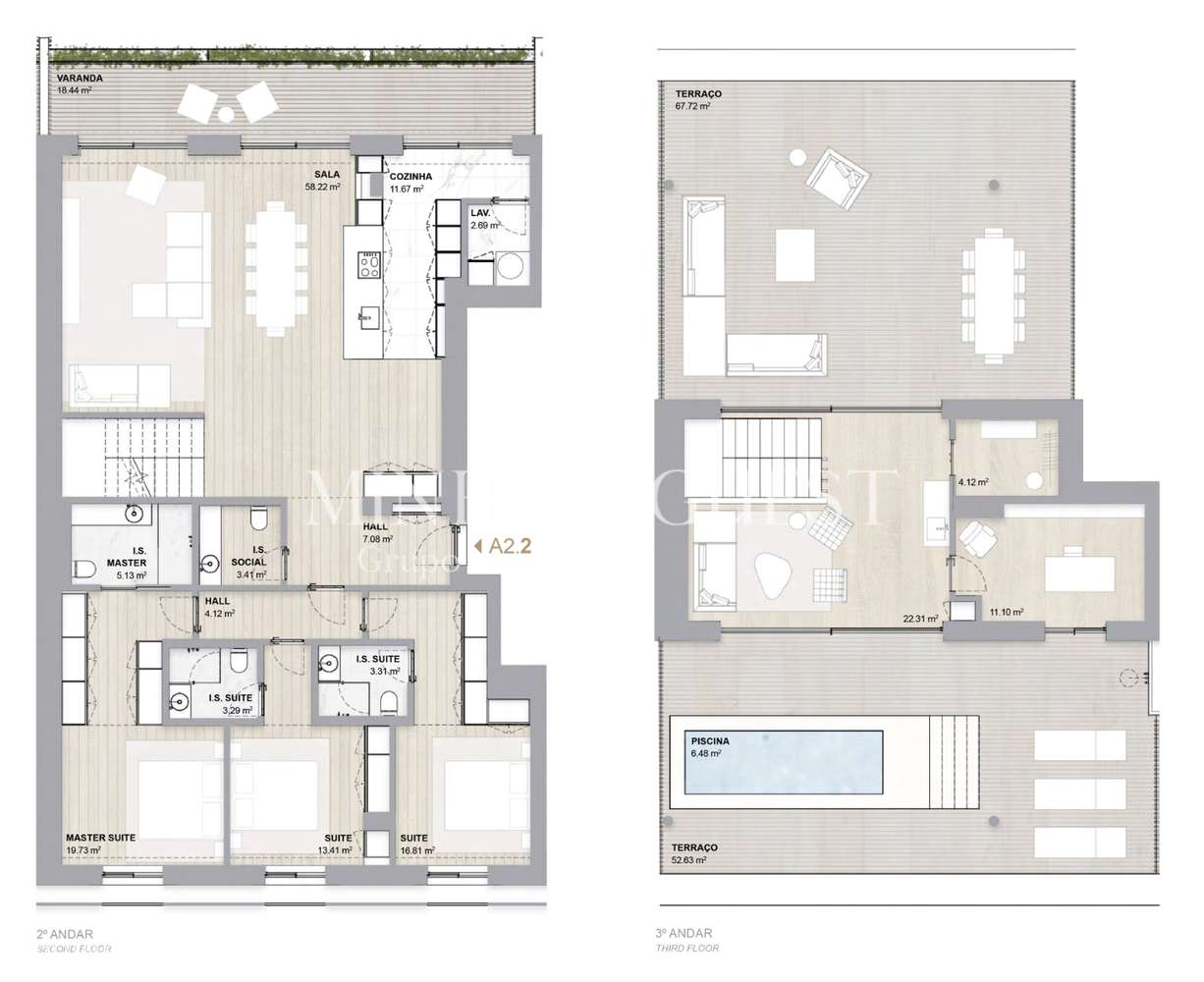 Duplex T3 de Luxo com Piscina | Av. da Boavista - Porto-17