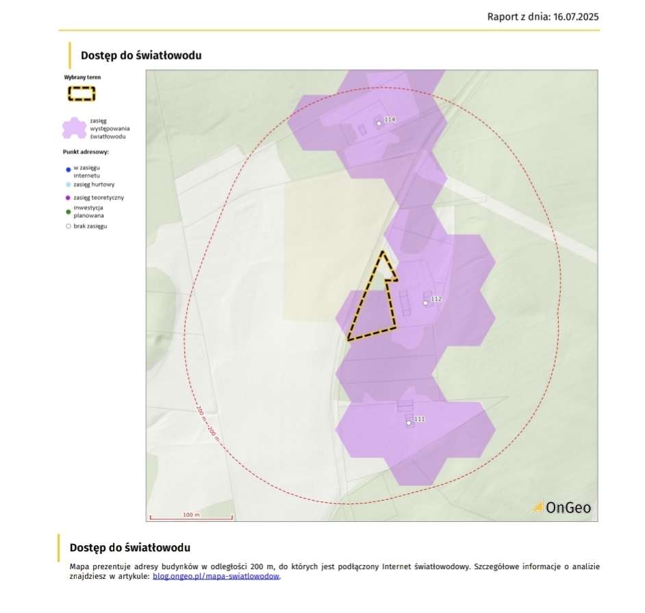 3100m2 działka z WZ, prąd i droga powiatowa, 18 km od Olsztyna - Pełny obrazek: 5/9