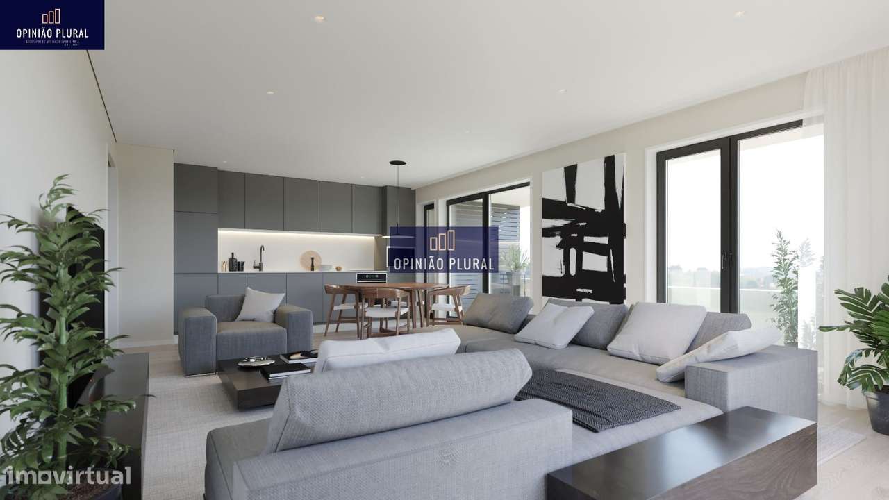 Apartamento T1 Novo e Moderno no Coração de Valadares-3